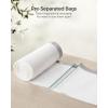 imageSONGMICS Trash Bags for 8Gallon 30L Trash Cans 90 Count Drawstring Kitchen Garbage Bags PreSeparated Liner Code 30A 2 Rolls White UKRB30A024