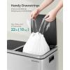 imageSONGMICS Trash Bags for 8Gallon 30L Trash Cans 90 Count Drawstring Kitchen Garbage Bags PreSeparated Liner Code 30A 2 Rolls White UKRB30A024