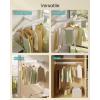 imageSONGMICS Clothes Drying Rack WallMounted Laundry Drying Rack Extendable Foldable Arms with 21 Swivel Sliding Hooks SpaceSaving for Laundry Room Bathroom Cloud White ULLR807W01Cloud White