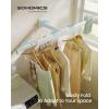 imageSONGMICS Clothes Drying Rack WallMounted Laundry Drying Rack Extendable Foldable Arms with 21 Swivel Sliding Hooks SpaceSaving for Laundry Room Bathroom Cloud White ULLR807W01Cloud White