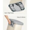 imageSONGMICS Kitchen Trash Can 21 Gallon 80 L Stainless Steel Garbage Can with StayOpen Lid and Stepon Pedal Soft Closure Tall Large and SpaceSaving Silver and Black ULTB534E01Sand Beige  Dove Gray