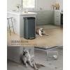 imageSONGMICS Kitchen Trash Can 21 Gallon 80 L Stainless Steel Garbage Can with StayOpen Lid and Stepon Pedal Soft Closure Tall Large and SpaceSaving Silver and Black ULTB534E01Charcoal Gray  Black