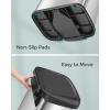 imageSONGMICS Kitchen Trash Can 21 Gallon 80 L Stainless Steel Garbage Can with StayOpen Lid and Stepon Pedal Soft Closure Tall Large and SpaceSaving Silver and Black ULTB534E01Silver  Black