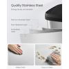imageSONGMICS Kitchen Trash Can 21 Gallon 80 L Stainless Steel Garbage Can with StayOpen Lid and Stepon Pedal Soft Closure Tall Large and SpaceSaving Silver and Black ULTB534E01Silver  Black