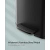 imageSONGMICS Kitchen Trash Can 21 Gallon 80 L Stainless Steel Garbage Can with StayOpen Lid and Stepon Pedal Soft Closure Tall Large and SpaceSaving Silver and Black ULTB534E01Black