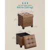 imageSONGMICS Storage Ottoman Storage Bench with Legs15 x 43 x 157 Inches Ottoman Bench 30 Gal 112 L Synthetic Leather for Living Room Entryway Coffee Brown ULSF0514K03Coffee Brown