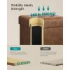 imageSONGMICS Storage Ottoman Storage Bench with Legs15 x 43 x 157 Inches Ottoman Bench 30 Gal 112 L Synthetic Leather for Living Room Entryway Coffee Brown ULSF0514K03Coffee Brown