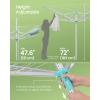 imageSONGMICS Umbrella Drying Rack Retractable Outdoor Drying Rack Height Adjustable 164 ft Long Clothesline Holds 5 Laundry Loads for Garden with Ground Spike Cover Silver and Green ULLR301E01669D x 669W x 47672H