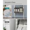 imageSONGMICS OvertheDoor Pantry Organizer 6Tier Pantry Organizers and Storage Spice Rack 6 Adjustable Baskets Fits Door Height 773834 Inches Holds 88 lb Wall Mounted Ink Black UKCS047B01Cream White