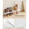 imageSONGMICS Spice Racks Set of 2 Metal Cabinet Shelf Organizers Countertop Organizers Shelf Risers Stackable Expandable Silver UKCS01SVWhite