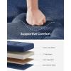 imageSONGMICS Storage Ottoman Bench Foldable Foot Rest with Legs 15 x 30 x 152 Inches End of Bed Bench Storage Chest Load up to 660 lb for Living Room Bedroom Entryway Slate Gray ULSF16GYZMidnight Blue