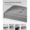 imageSONGMICS Storage Ottoman Bench Foldable Foot Rest with Legs 15 x 30 x 152 Inches End of Bed Bench Storage Chest Load up to 660 lb for Living Room Bedroom Entryway Slate Gray ULSF16GYZDove Gray