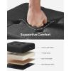 imageSONGMICS Storage Ottoman Small Ottoman Foot Rest with Legs 126 x 158 x 132 Inches Foot Stool Load up to 660 lb for Living Room Bedroom Dorm Ink Black ULSF012B01Black