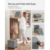 imageSONGMICS Storage Ottoman Small Ottoman Foot Rest with Legs 126 x 158 x 132 Inches Foot Stool Load up to 660 lb for Living Room Bedroom Dorm Ink Black ULSF012B01Dove Gray
