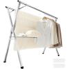 imageSONGMICS Clothes Drying Rack HeavyDuty Laundry Drying Rack 563937 Inches Extendable Foldable Freestanding Airer Stainless Steel for Indoor Outdoor Use Dove Gray ULLR903E01457634W