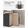 imageSONGMICS 6 Tier Jewelry Box Jewelry Storage Organizer with 5 Drawers Large Storage Capacity with Mirror Lockable Jewelry Case Mothers Day Gift for Mom For Watches Black UJBC152B01Black