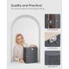 imageSONGMICS 6 Tier Jewelry Box Jewelry Storage Organizer with 5 Drawers Large Storage Capacity with Mirror Lockable Jewelry Case Mothers Day Gift for Mom For Watches Black UJBC152B01Gray