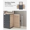 imageSONGMICS 6 Tier Jewelry Box Jewelry Storage Organizer with 5 Drawers Large Storage Capacity with Mirror Lockable Jewelry Case Mothers Day Gift for Mom For Watches Black UJBC152B01Gray