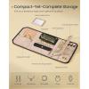 imageSONGMICS HOME Travel Jewelry Case Jewelry Organizer Box with Mirror Jewelry Pouch Woven Embossed PU Leather Hard Shell Large Capacity Gift Idea Ink Black UJBC204B01Ink Black