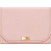 imageSONGMICS HOME Travel Jewelry Case Jewelry Organizer Box with Mirror Jewelry Pouch Woven Embossed PU Leather Hard Shell Large Capacity Gift Idea Ink Black UJBC204B01Jelly Pink
