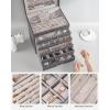 imageSONGMICS Jewelry Box Lockable Jewelry Storage Organizer Jewelry Case with Glass Window for Rings Earrings Studs Bracelets Necklaces Black UJBC158B01Gray