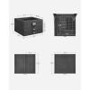 imageSONGMICS Jewelry Box Lockable Jewelry Storage Organizer Jewelry Case with Glass Window for Rings Earrings Studs Bracelets Necklaces Black UJBC158B01Gray