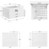 imageSONGMICS Jewelry Box Lockable Jewelry Storage Organizer Jewelry Case with Glass Window for Rings Earrings Studs Bracelets Necklaces Black UJBC158B01White