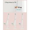 imageSONGMICS Mirror Jewelry Cabinet Standing Armoire Organizer Jewelry Storage with FullLength Frameless LED Lights Builtin Makeup Mirror 2 Drawers Lockable White UJJC023W01White