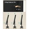 imageSONGMICS Mirror Jewelry Cabinet Standing Armoire Organizer Jewelry Storage with FullLength Frameless LED Lights Builtin Makeup Mirror 2 Drawers Lockable White UJJC023W01Black
