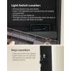 imageSONGMICS Mirror Jewelry Cabinet Standing Armoire Organizer Jewelry Storage with FullLength Frameless LED Lights Builtin Makeup Mirror 2 Drawers Lockable White UJJC023W01Black