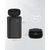 imageSONGMICS Motion Sensor Trash Can 13 Gallon Automatic Garbage Can with SoftClose Lid and Bag Retainer Ring Stainless Steel Touchless Kitchen Trash Bin 15 Trash Bags Included Silver ULTB610E50Ink Black