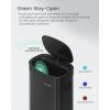 imageSONGMICS Motion Sensor Trash Can 13 Gallon Automatic Garbage Can with SoftClose Lid and Bag Retainer Ring Stainless Steel Touchless Kitchen Trash Bin 15 Trash Bags Included Silver ULTB610E50Ink Black