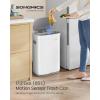 imageSONGMICS Motion Sensor Trash Can 13 Gallon Automatic Garbage Can with SoftClose Lid and Bag Retainer Ring Stainless Steel Touchless Kitchen Trash Bin 15 Trash Bags Included Silver ULTB610E50Cloud White