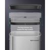 imageSONGMICS Motion Sensor Trash Can 13 Gallon Automatic Garbage Can with SoftClose Lid and Bag Retainer Ring Stainless Steel Touchless Kitchen Trash Bin 15 Trash Bags Included Silver ULTB610E50Silver