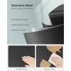 imageSONGMICS Slim Trash Can 13Gallon 50 L Garbage Can for Narrow Spaces with SoftClose Lid Inner Bucket and Stepon Pedal Stainless Steel 15 Trash Bags Included Silver ULTB510E48Black