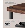 imageSONGMICS HOME Superfast Toolless Assembly TV Stand for TVs up to 50 Inches TV Cabinet Unit Media Center Table Living Room 43 x 14 x 18 Inches Shelves Natural Walnut and Ink Black ULTV500K01Natural Walnut  Ink Black