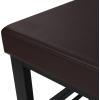 imageSONGMICS Shoe Bench 3Tier Shoe Rack for Entryway Storage Organizer with Foam Padded Seat Faux Leather Metal Frame for Living Room Hallway 122 x 319 x 193 Inches Black ULBS58HBrown