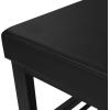 imageSONGMICS Shoe Bench 3Tier Shoe Rack for Entryway Storage Organizer with Foam Padded Seat Faux Leather Metal Frame for Living Room Hallway 122 x 319 x 193 Inches Black ULBS58HBlack