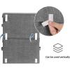 imageSONGMICS Stackable Storage Bins Set of 2 Storage Boxes with Lids and Front Windows NonWoven Fabric Closet Organizers with Magnetic Closures Side Handles Dark Gray URPLB02GDark Gray