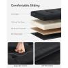 imageSONGMICS Storage Ottoman Foldable Small Ottoman Foot Rest 122 x 161 Inches Foot Stool Load up to 286 lb for Living Room Bedroom Dorm Jelly Pink ULSF200R01Ink Black