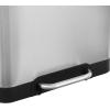 imageSONGMICS Trash Can 12Gallon Pedal Garbage Can Stainless Steel Step Bin Plastic Inner Bucket and Lid Soft Closure Fingerprint Proof for Kitchen Living Room Silver ULTB007E0112 Gal