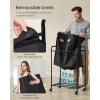 imageSONGMICS 4Section Laundry Sorter Laundry Hamper with Wheels Rolling Clothes Hamper Cart with Large Capacity and Removable Bags for Laundry Room Bedroom Bathroom Ink Black URLS460B01Ink Black