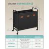 imageSONGMICS 4Section Laundry Sorter Laundry Hamper with Wheels Rolling Clothes Hamper Cart with Large Capacity and Removable Bags for Laundry Room Bedroom Bathroom Ink Black URLS460B01Ink Black