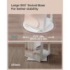 imageSONGMICS 6 LEDs Lockable Mirror Jewelry Cabinet 360 Swivel Jewelry Organizer Armoire Standing Frameless FullLength Mirror 3 Storage Shelves Laurel Green Surface Cream White Lining UJJC007C01White  Greige