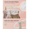 imageSONGMICS Baby Hangers 60 Pack Plastic Kids Hangers for Closet 11 x 61 Inches for Children Aged 06 Years SpaceSaving NonSlip Cloud White UCRP080W01100 Pack 11W x 61H