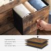 imageSONGMICS Drawer Dresser Storage Dresser Tower with 5 Fabric Drawers Wooden Front and Top Industrial Style Dresser Unit for Living Room Hallway Nursery Brown and Black ULGS45HRustic Brown