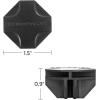 imageSONGMICS Plastic Connectors for DIY Wire Cube Storage Unit 20 Pieces ABS Connector with 8 Slots Black AULPC0B20