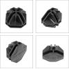imageSONGMICS Plastic Connectors for DIY Wire Cube Storage Unit 20 Pieces ABS Connector with 8 Slots Black AULPC0B20