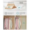 imageSONGMICS RubberCoated Plastic Hangers 50 Pack NonSlip Coat Hangers SpaceSaving Slim Clothes Hangers 360 Degree Swivel Hooks Shoulder Notches White UCRP008W05White