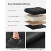imageSONGMICS Storage Ottoman Foldable Small Ottoman Foot Rest 118 Inches Foot Stool Cube Ottoman with Storage Load up to 286 lb for Living Room Bedroom Dorm Jelly Pink ULSF028R01Ink Black
